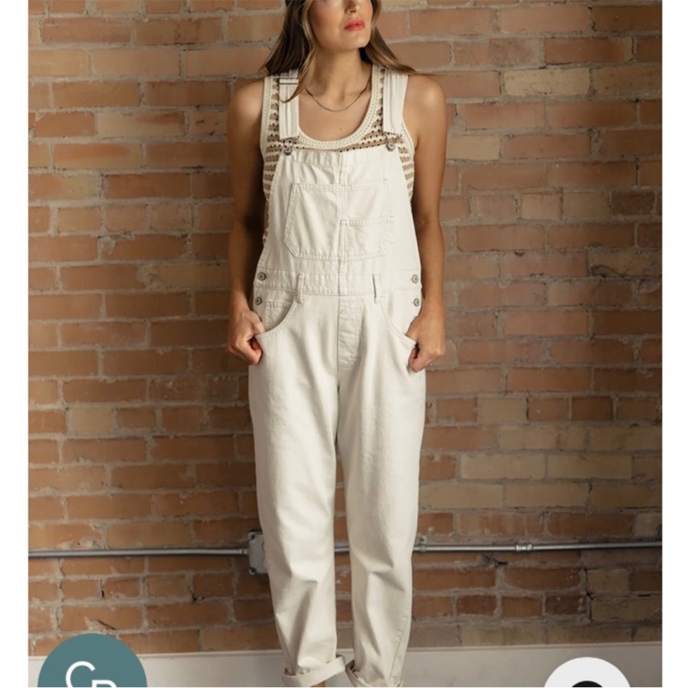 Cream Overalls - Picture 2 of 5